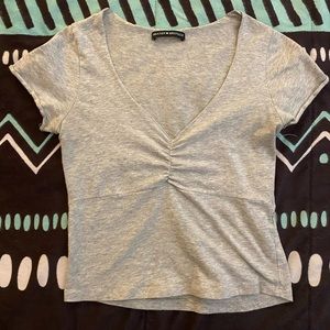 brandy melville gray gina top